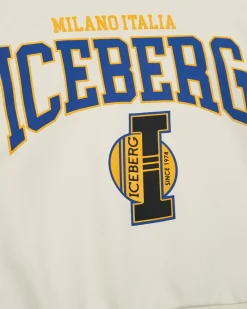 Kids/BOY Iceberg White Crewneck Sweatshirt Inspired By Basketball Style