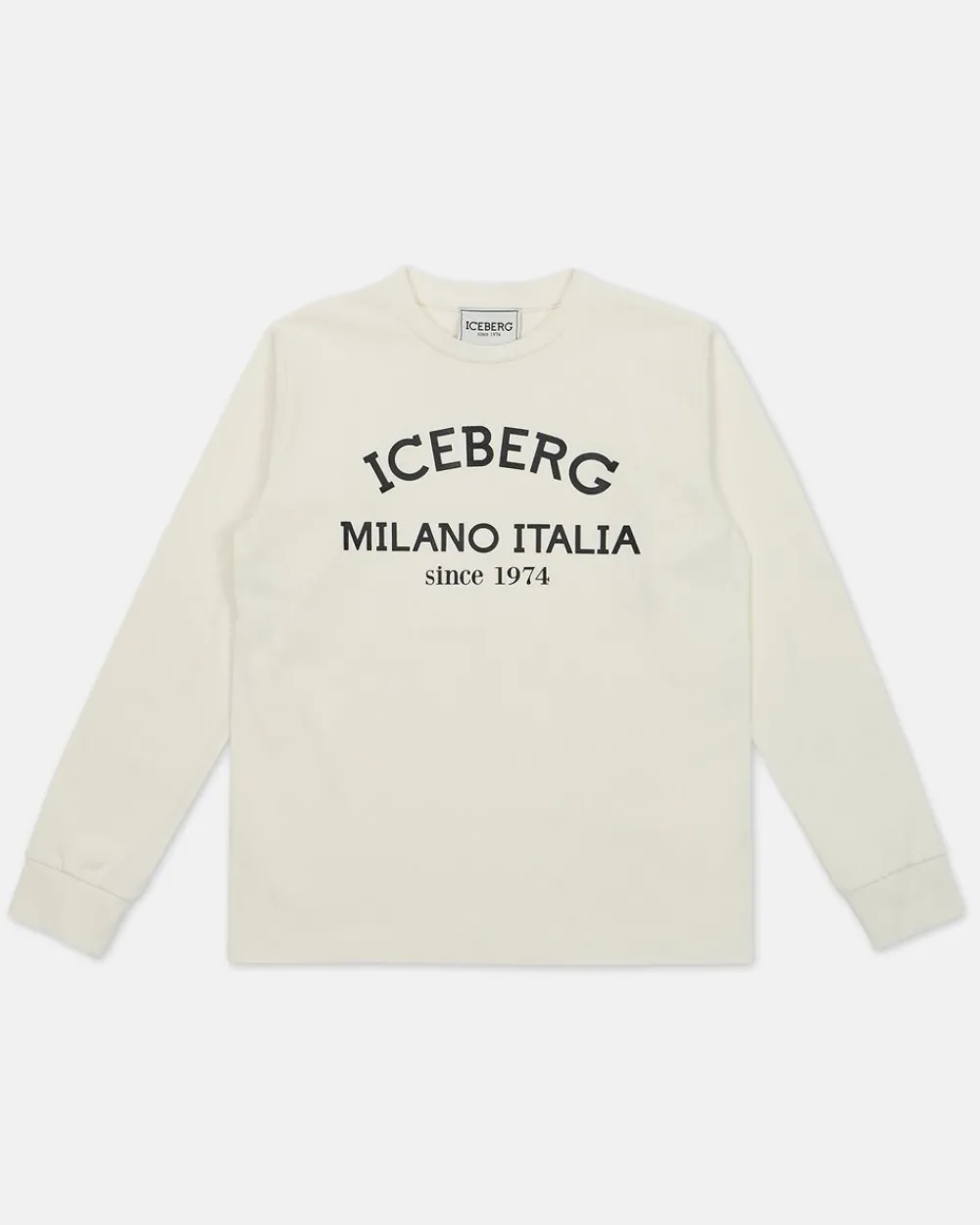 Kids/BOY Iceberg White Crewneck Sweatshirt With Logo