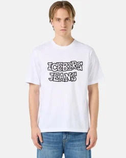Women Iceberg White T-shirt From The Re-Edit Collection