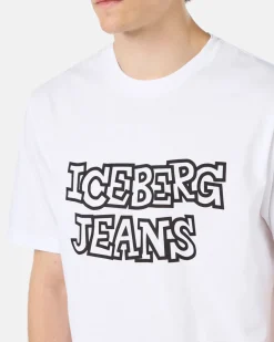 Women Iceberg White T-shirt From The Re-Edit Collection