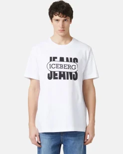 Women Iceberg White T-shirt From The Re-Edit Collection