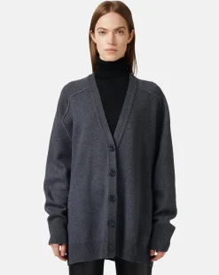 Women Iceberg Wool Blend Cardigan With Logo