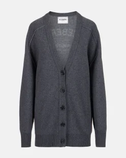 Women Iceberg Wool Blend Cardigan With Logo