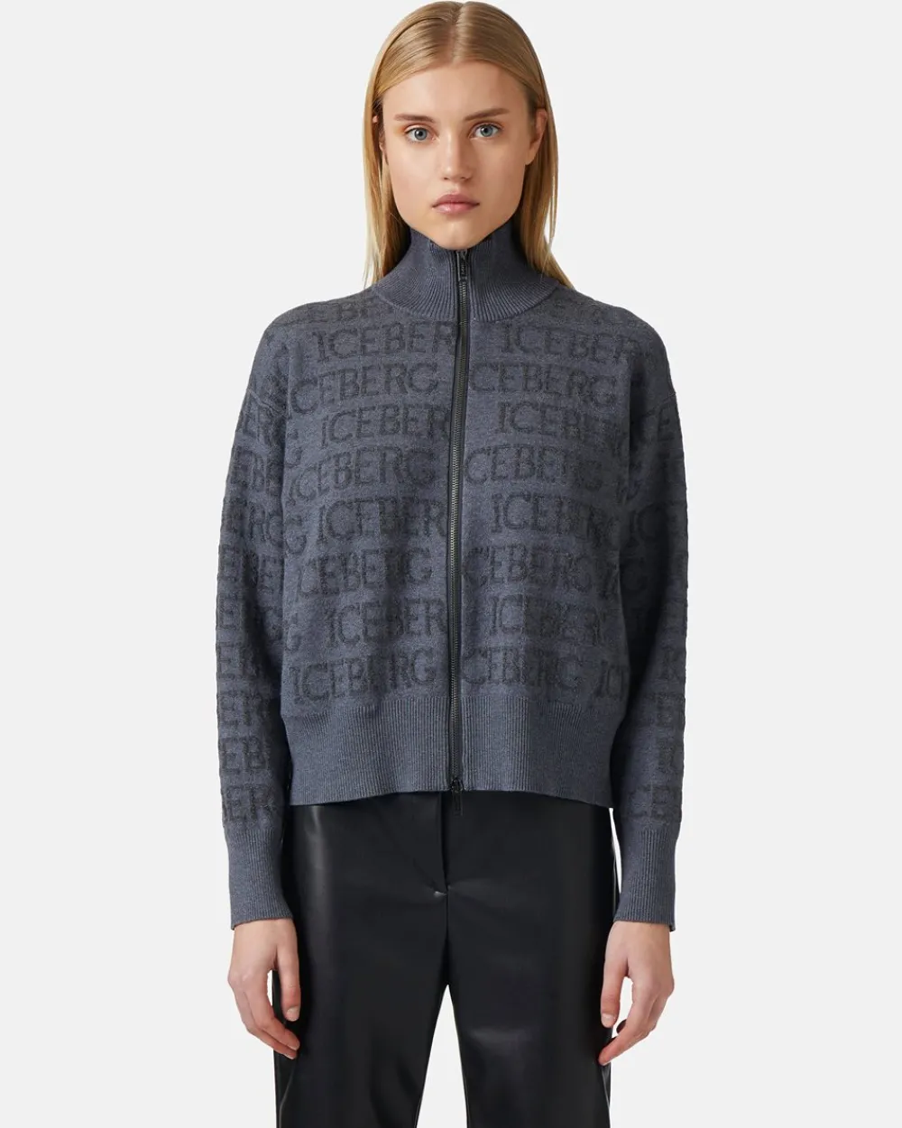 Women Iceberg Wool Blend Jacket With Logo