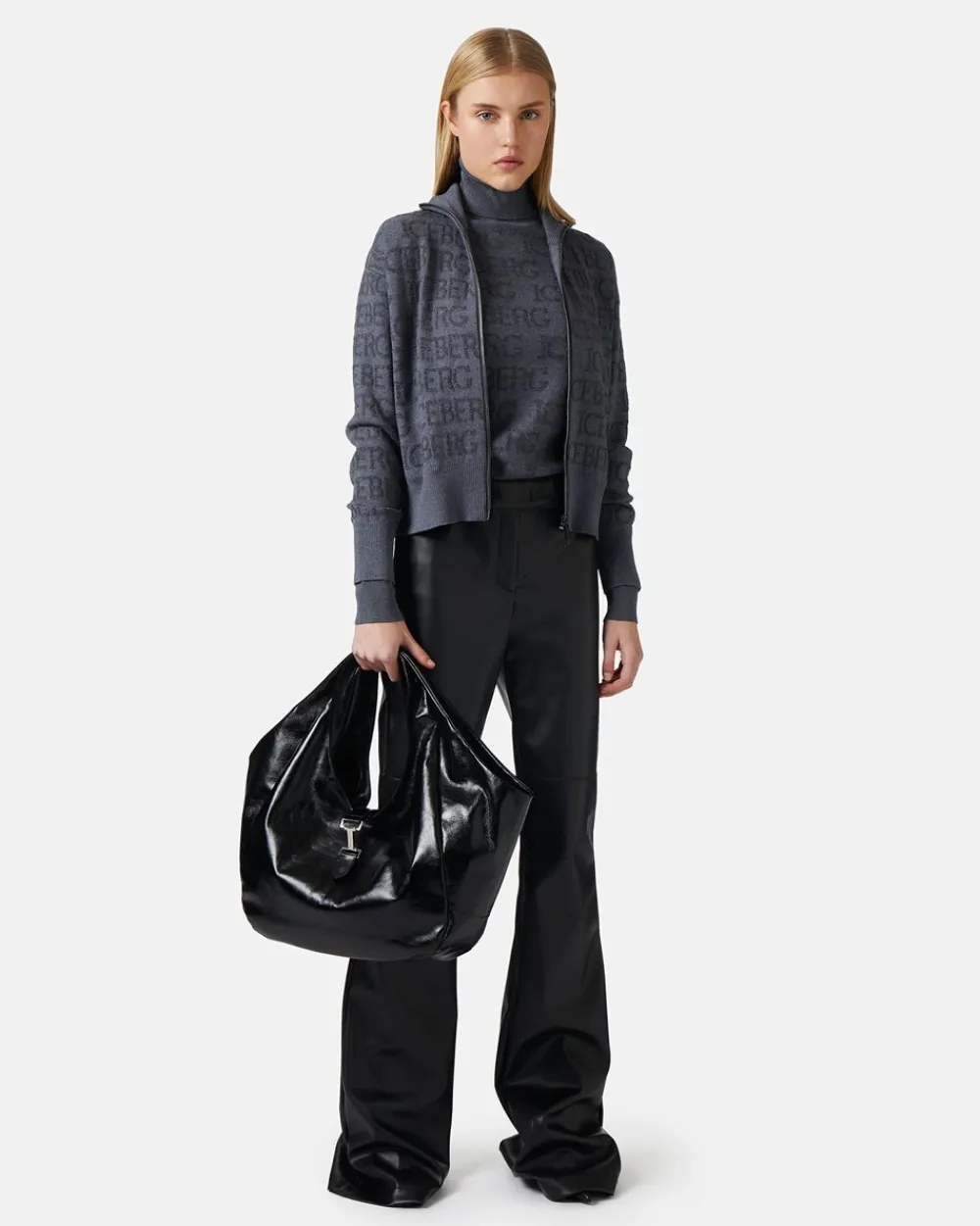 Women Iceberg Wool Blend Jacket With Logo