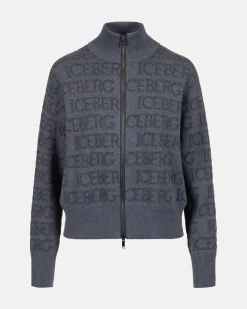 Women Iceberg Wool Blend Jacket With Logo