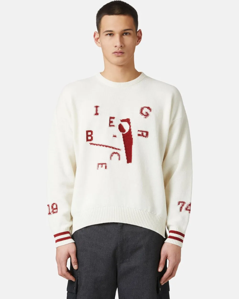 Iceberg Wool Blend Sweater With Logo