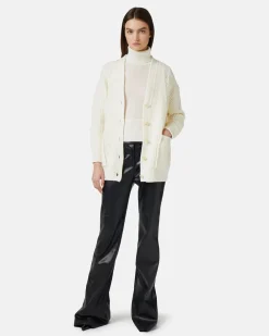 Women Iceberg Wool Cardigan With Logo