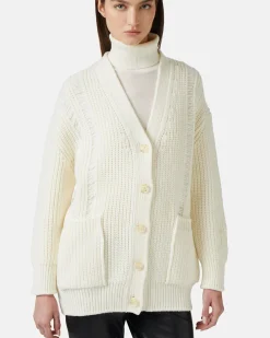 Women Iceberg Wool Cardigan With Logo