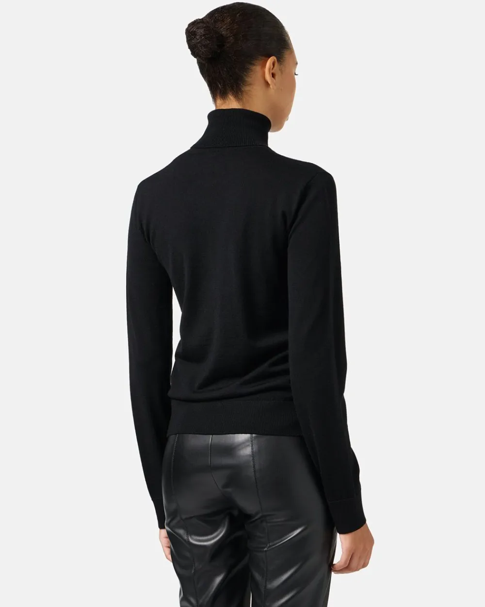Women Iceberg Wool Mock-neck Sweater With Milano Logo