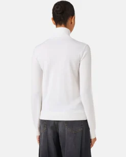 Women Iceberg Wool Mock-neck Sweater With Milano Logo