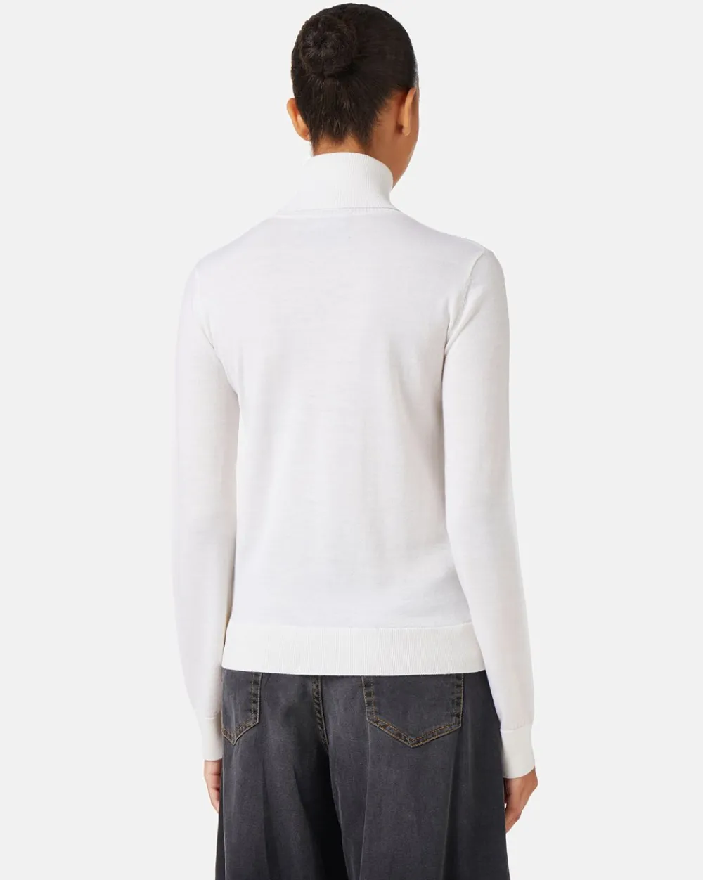 Women Iceberg Wool Mock-neck Sweater With Milano Logo