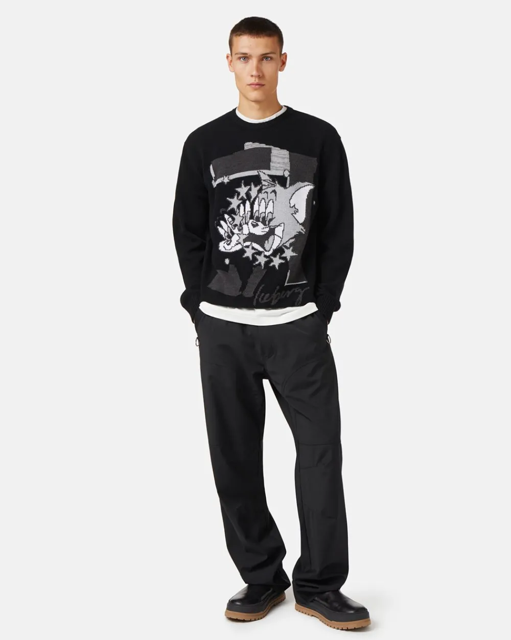 Iceberg Wool Sweater With Cartoon