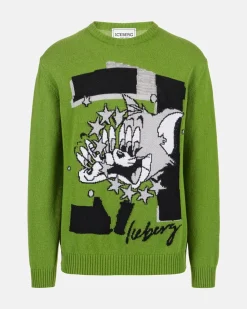 Iceberg Wool Sweater With Cartoon
