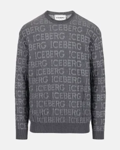 Iceberg Wool Sweater With Logo