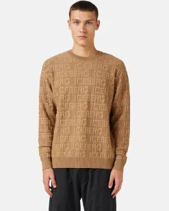 Iceberg Wool Sweater With Logo