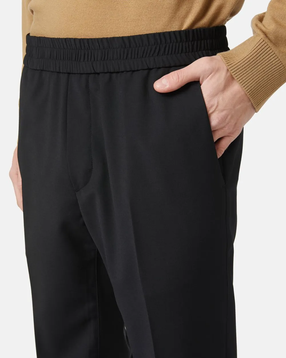 Iceberg Wool Trousers With Logo