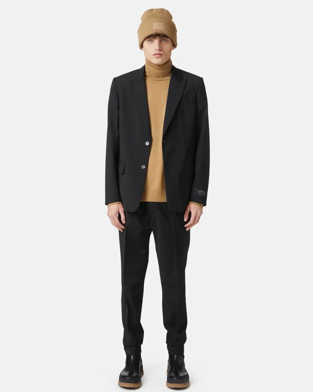 Iceberg Wool Trousers With Logo