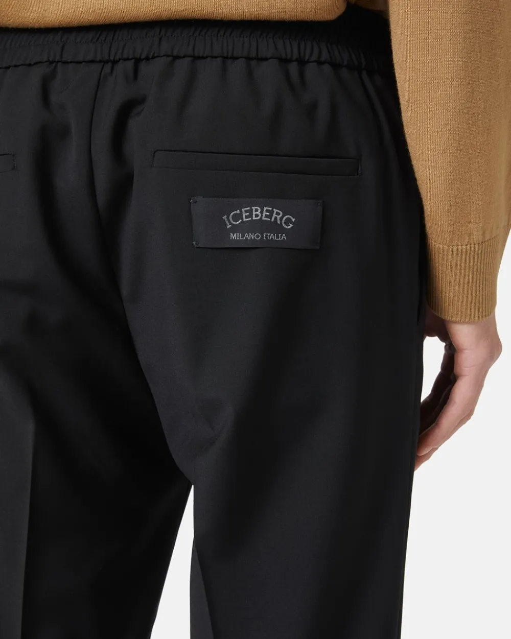 Iceberg Wool Trousers With Logo