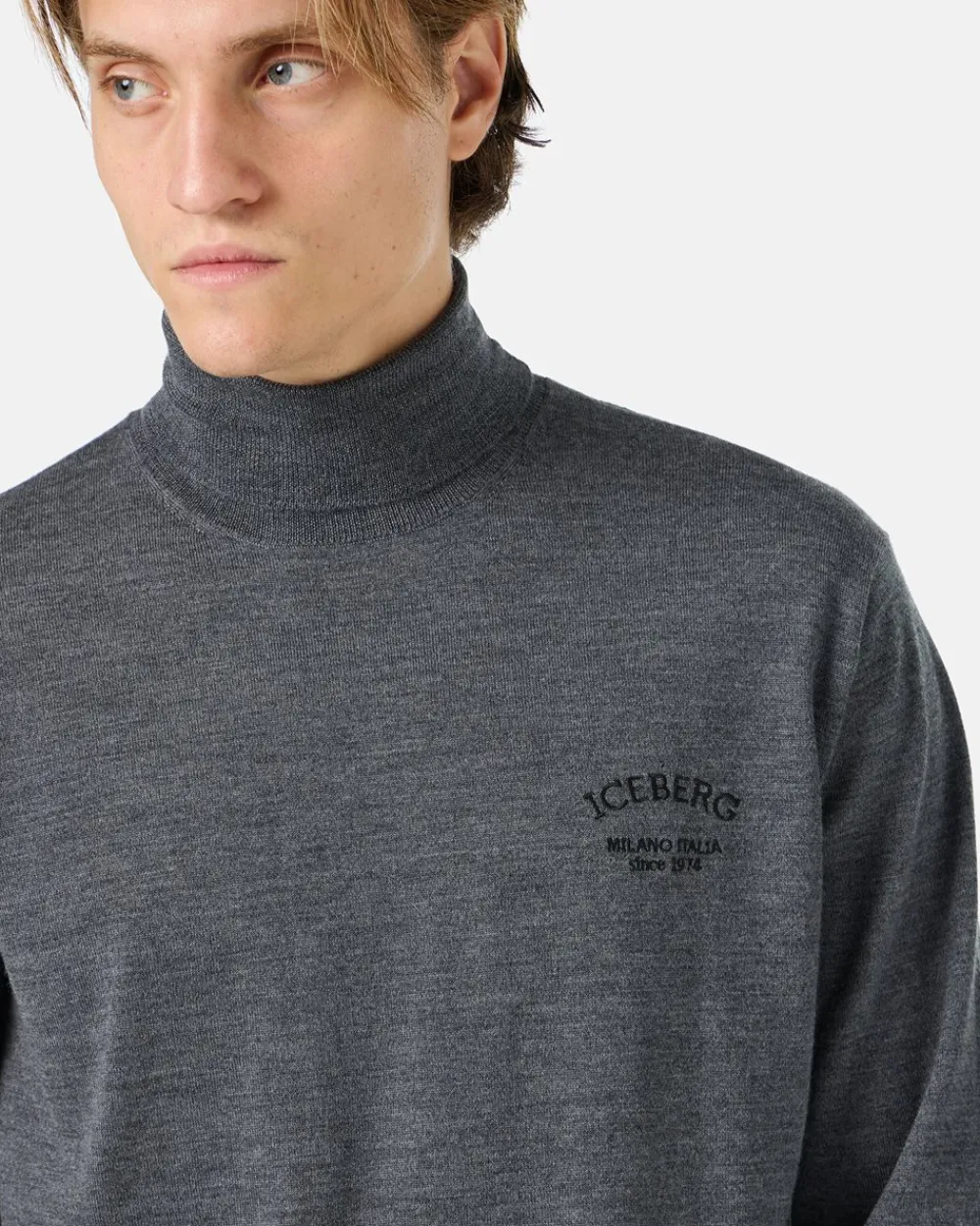 Iceberg Wool Turtleneck With Logo