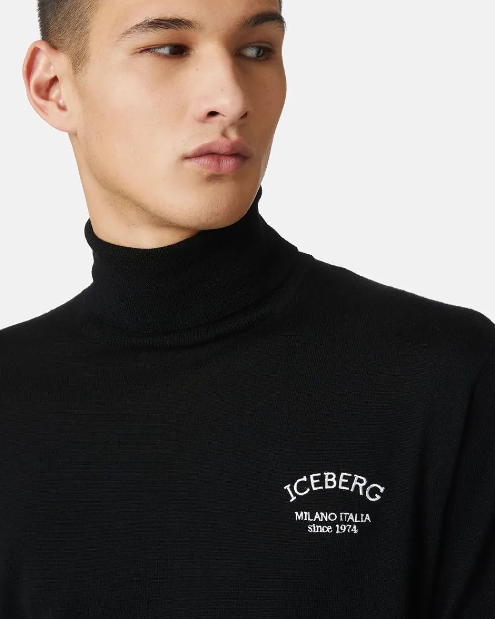 Iceberg Wool Turtleneck With Logo
