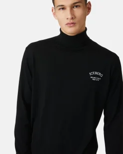 Iceberg Wool Turtleneck With Logo
